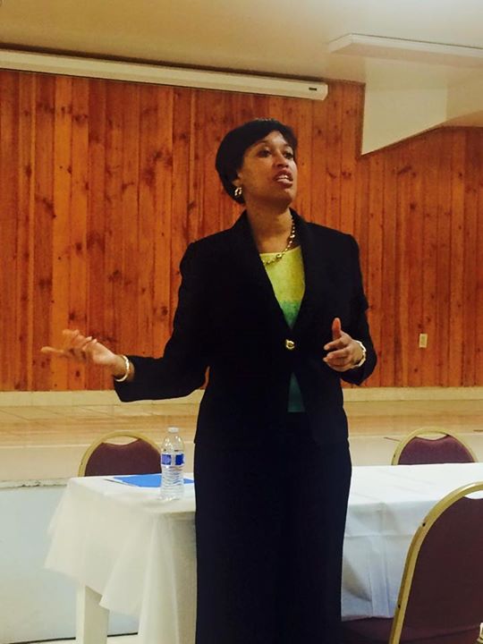 DC Mayor Muriel Bowser at the LeDroit Park Civic Association February Meeting