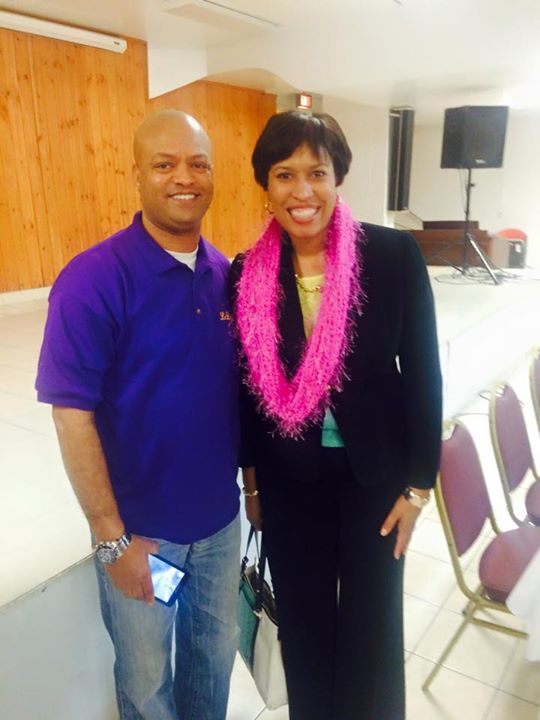 Fish of the LeDroit Park Market and DC Mayor Bowser