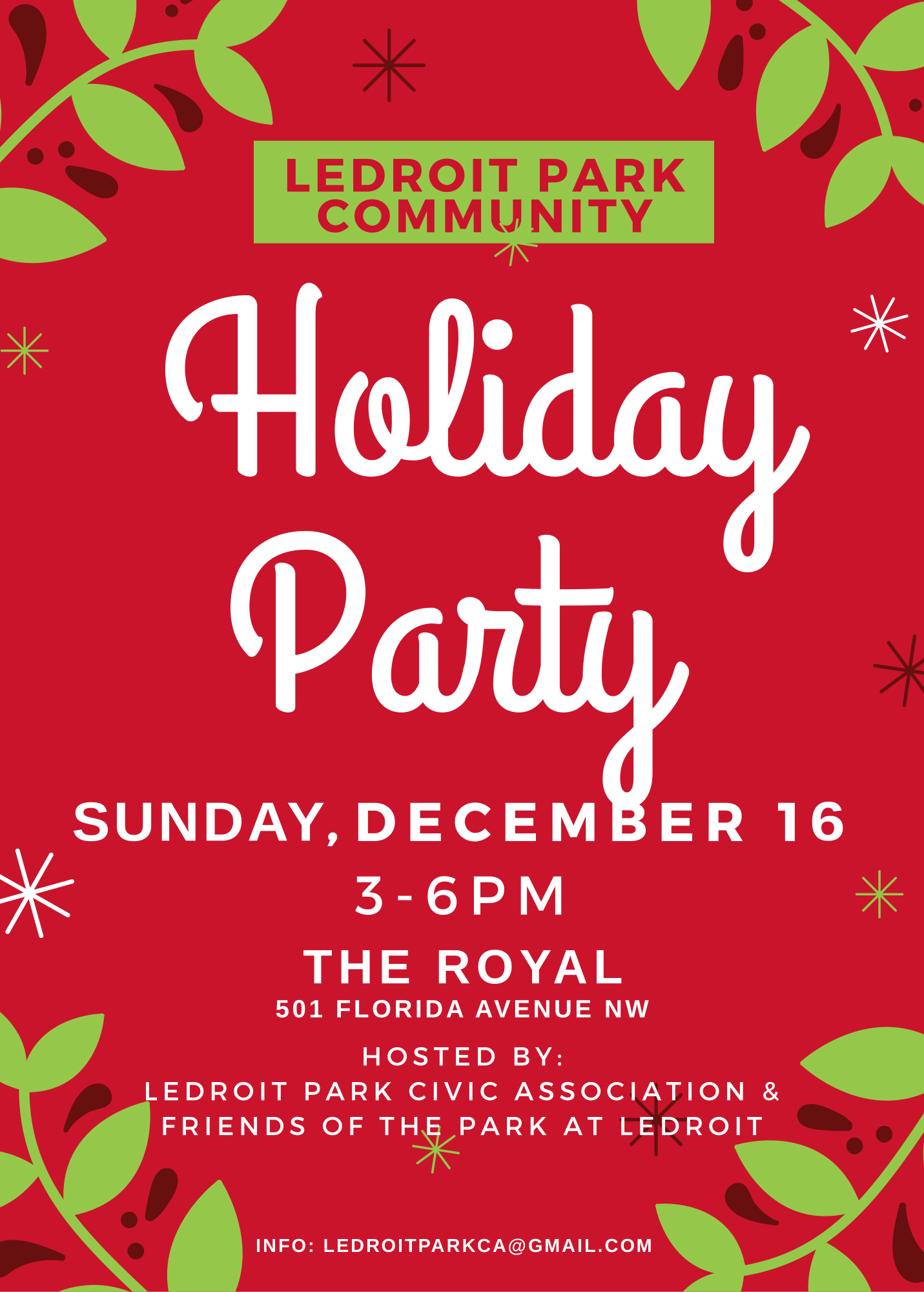 LeDroit Park Civic Association Holiday Party